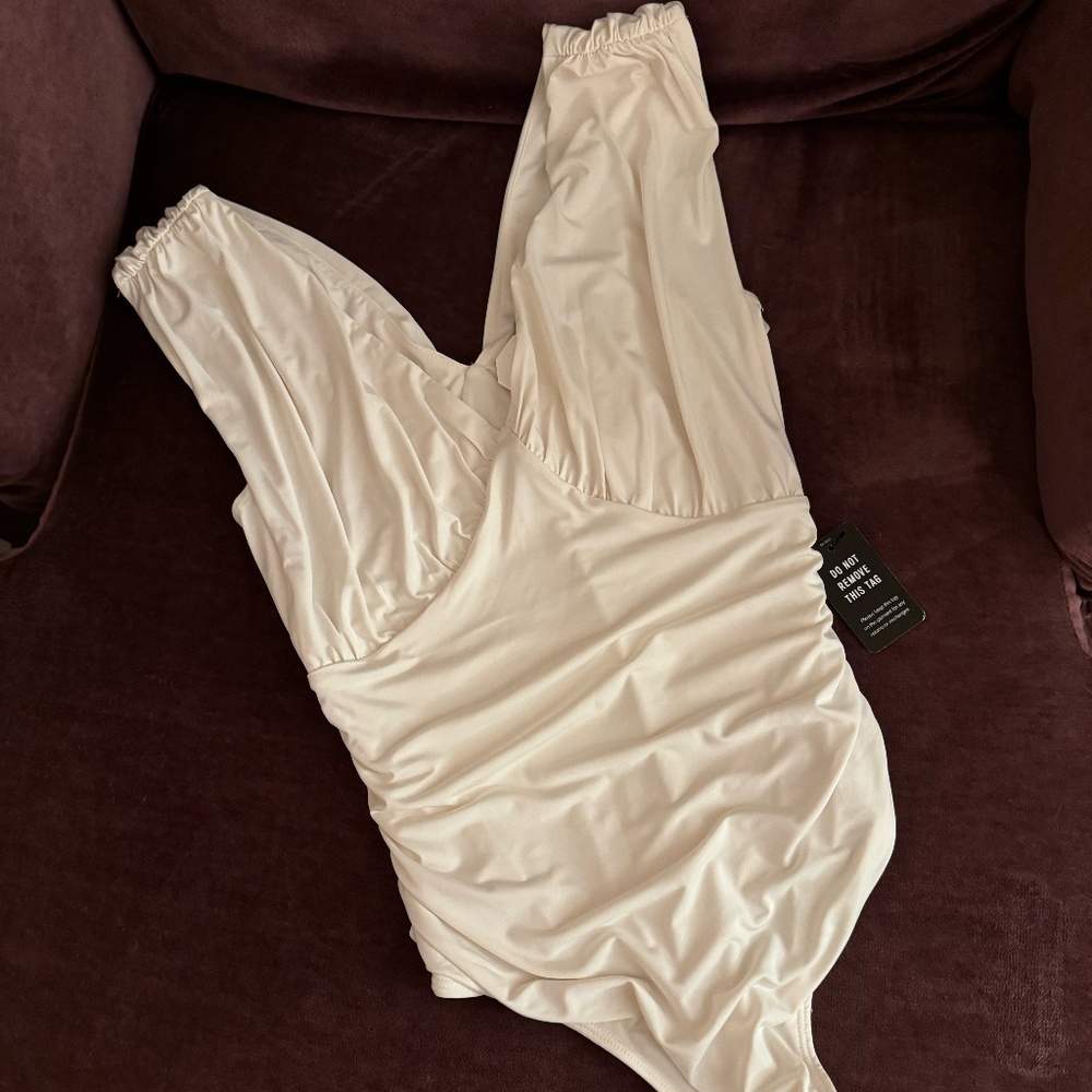 NWT Express Body Contour ruched bodysuit